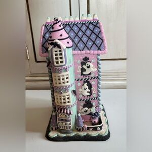 Pastel Gingerbread House Light Up Haunted Halloween Ghosts Holiday Decor
